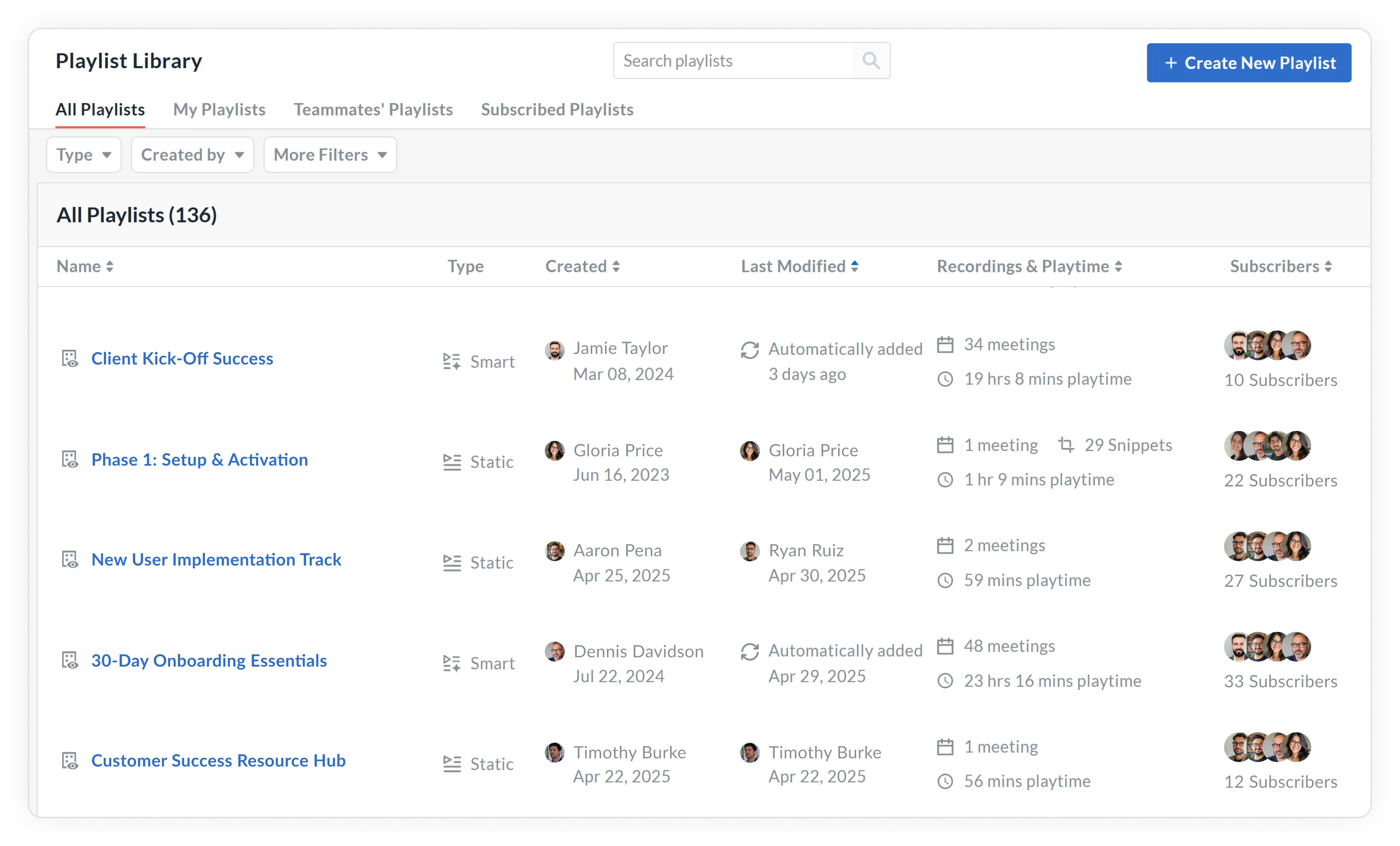 Give new reps curated call libraries