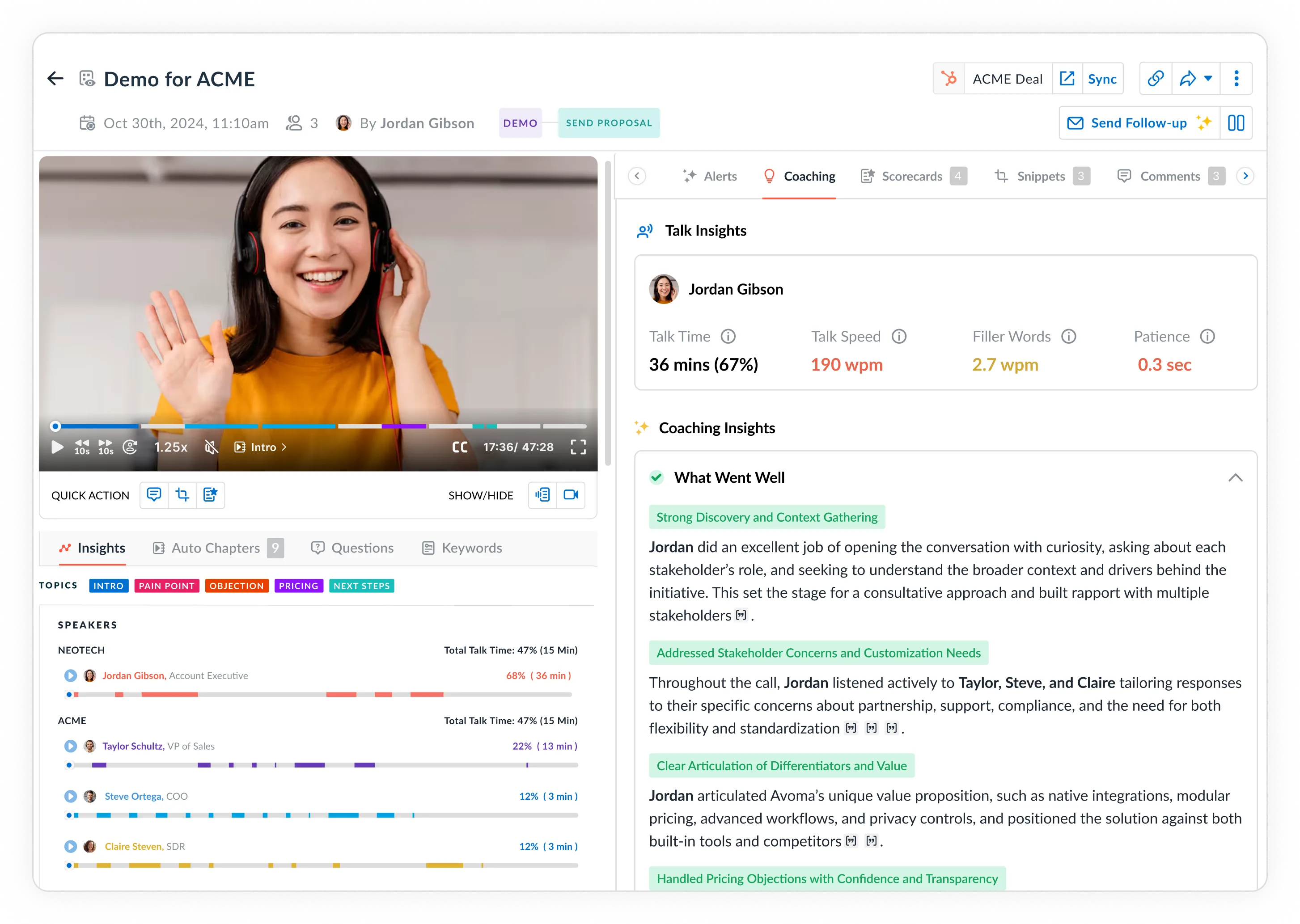 Scale feedback with AI-driven coaching