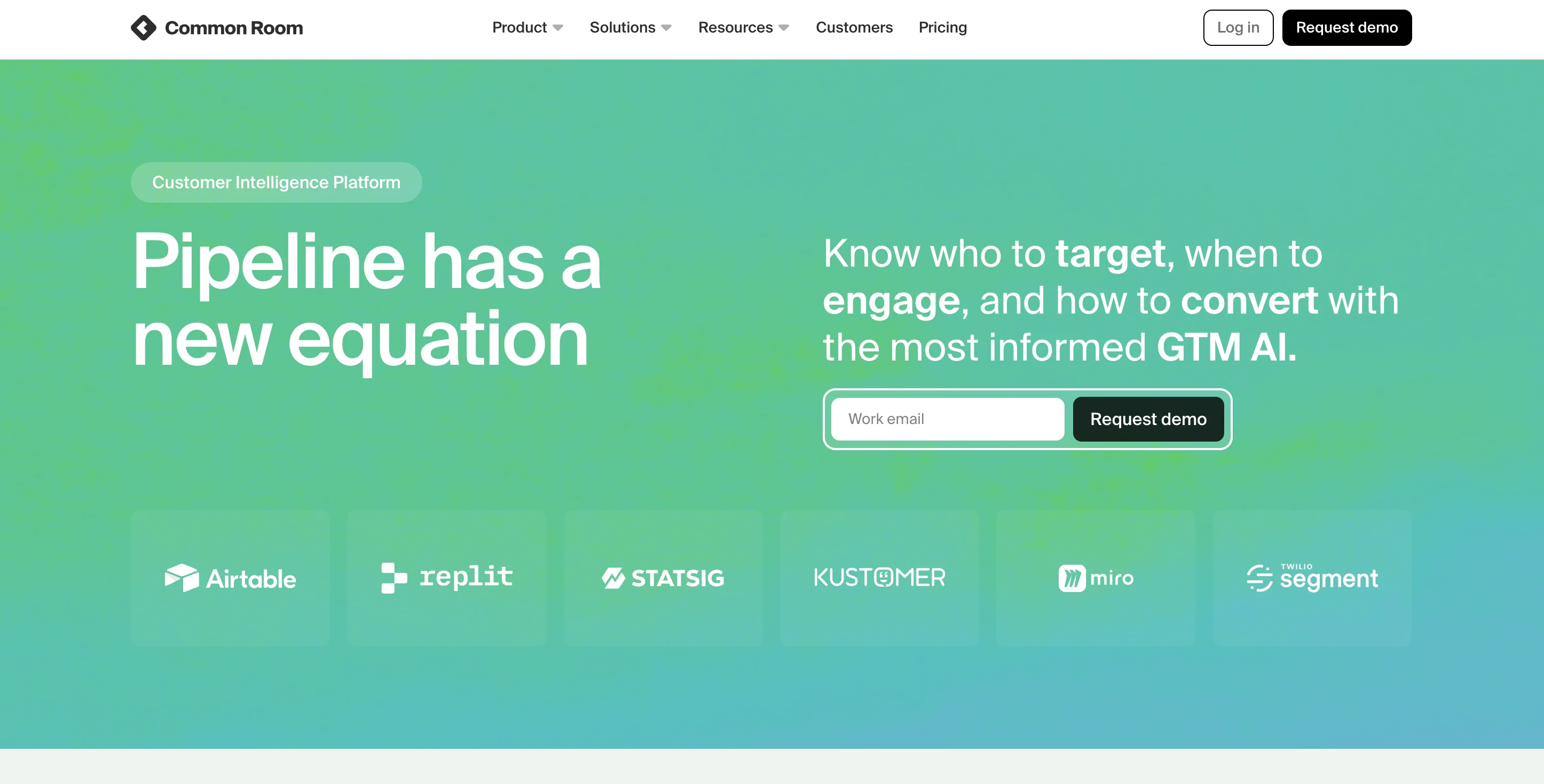 Common Room homepage screenshot