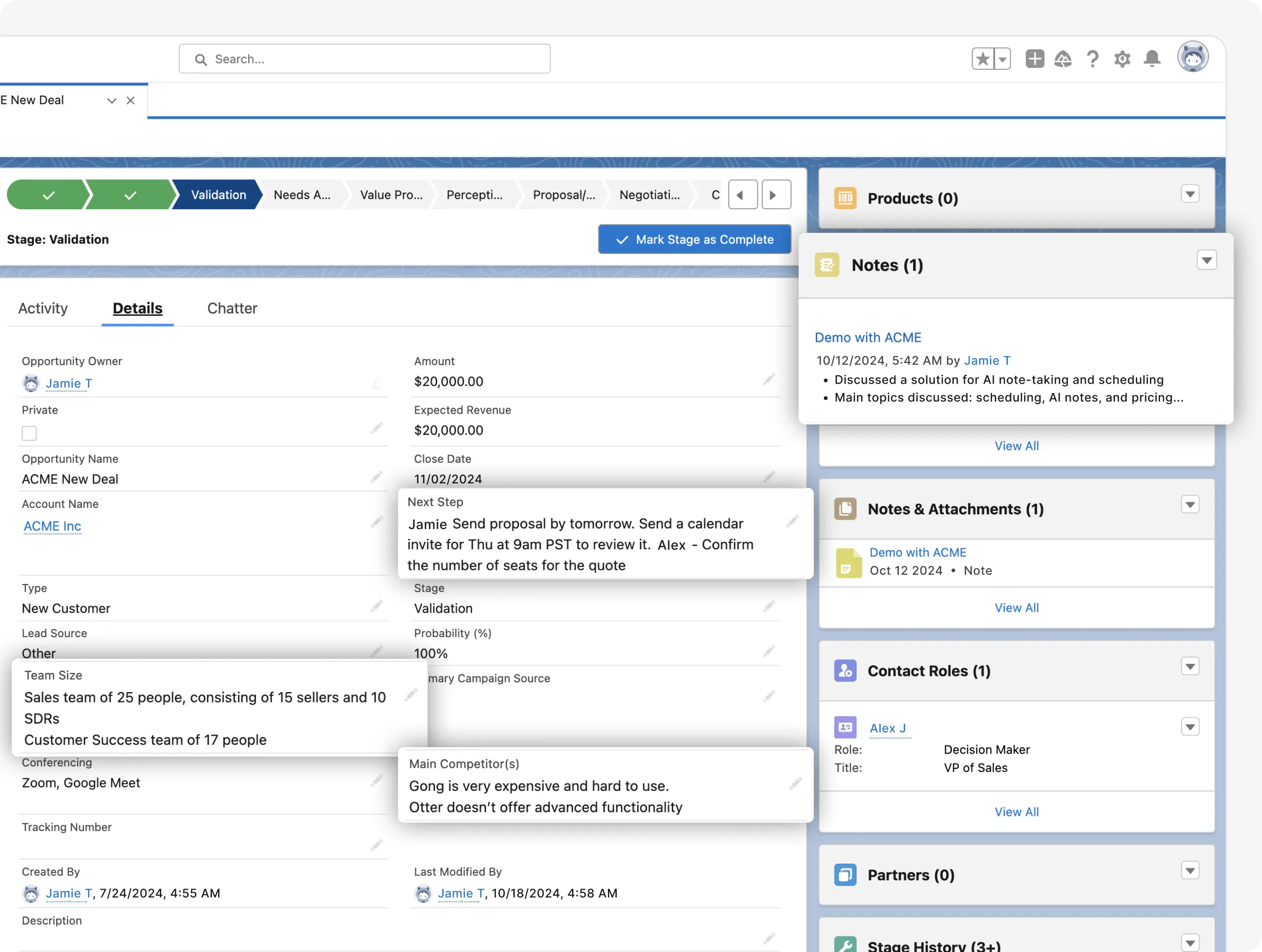 Always up to date CRM records