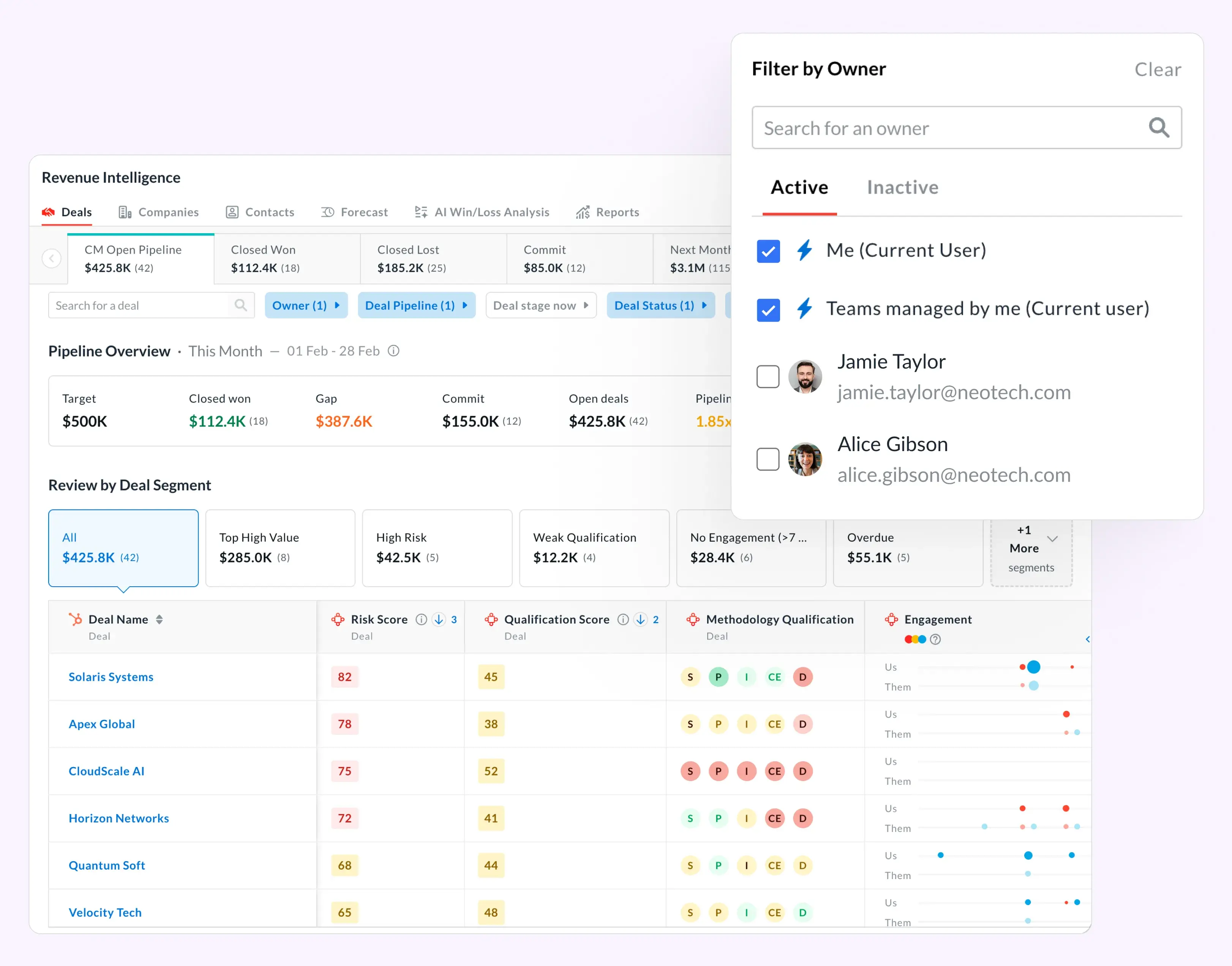 Dynamic filters for pipeline views