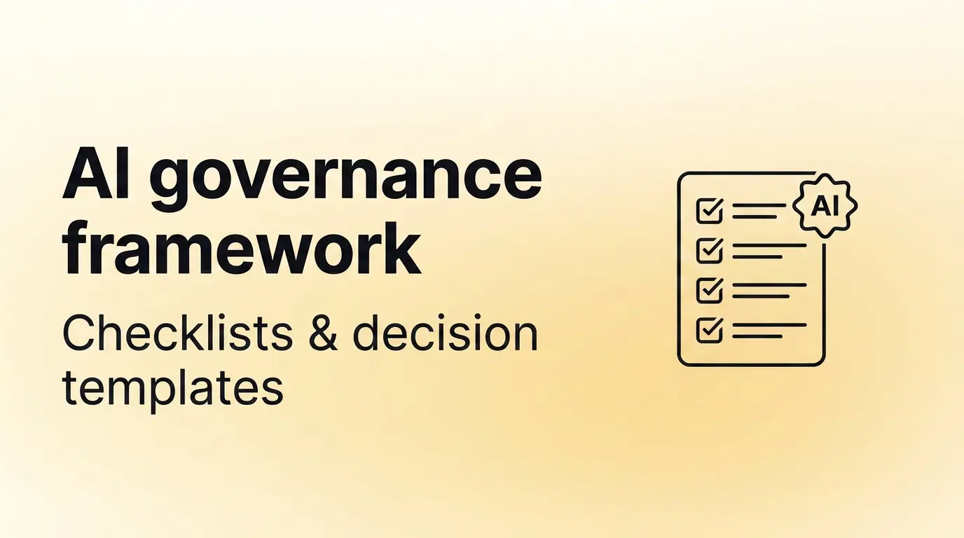 AI Governance framework