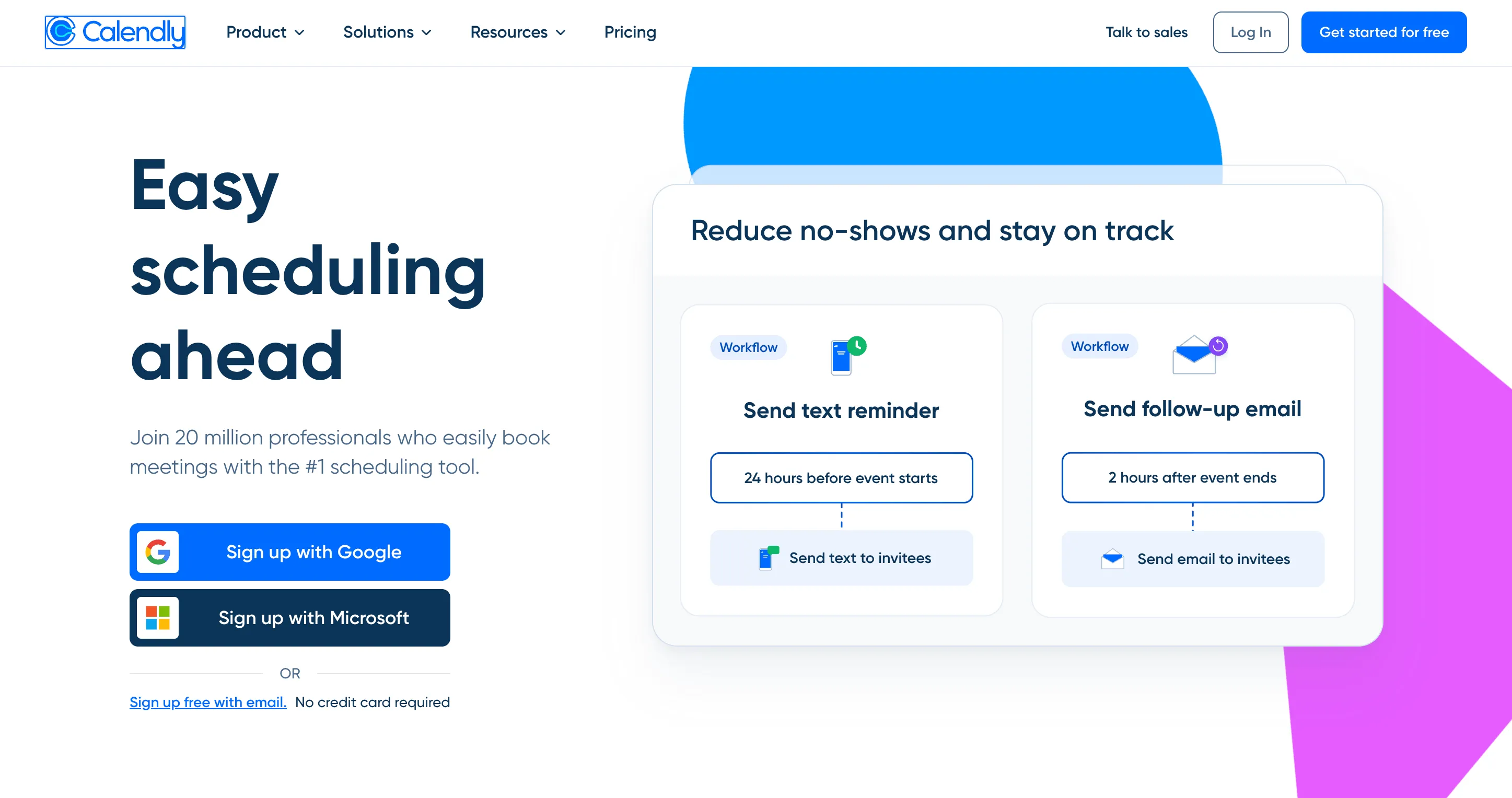 Calendly automates meeting scheduling with booking links