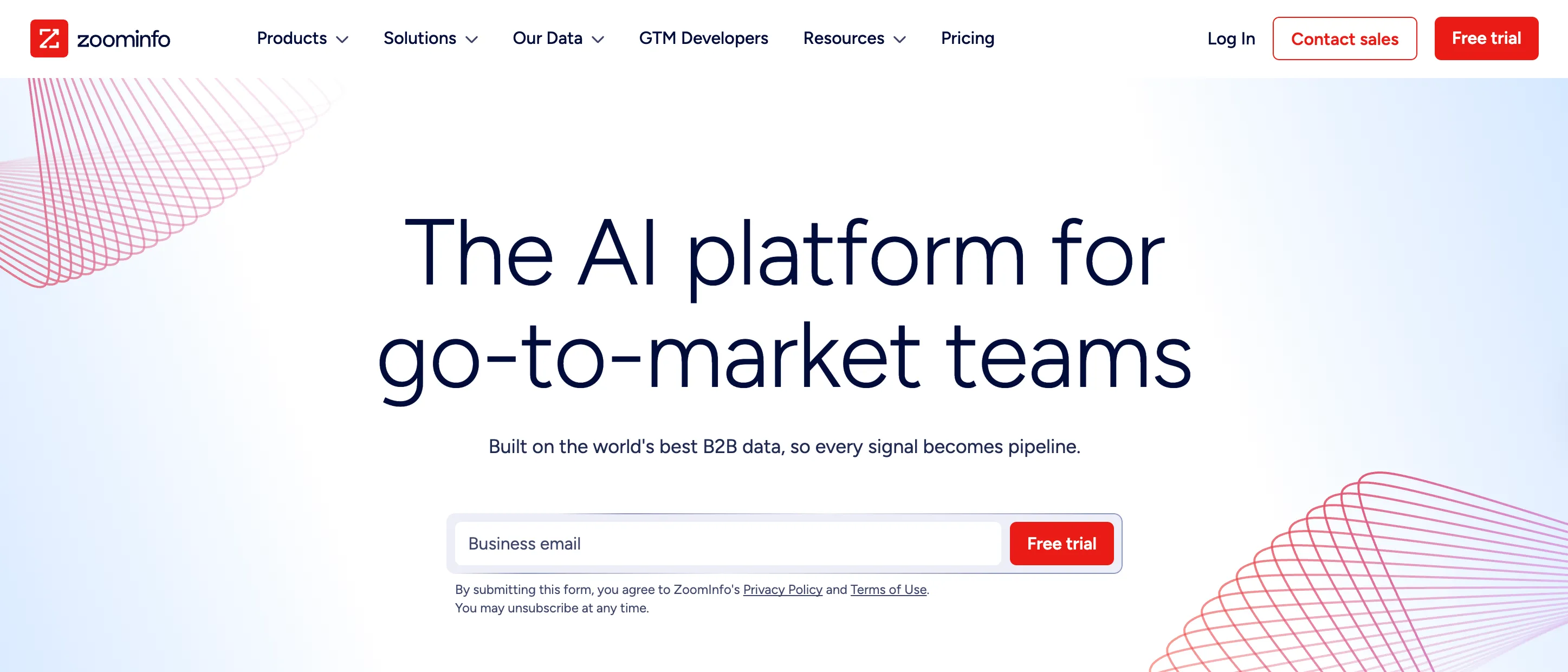 ZoomInfo sales intelligence and buyer intent platform