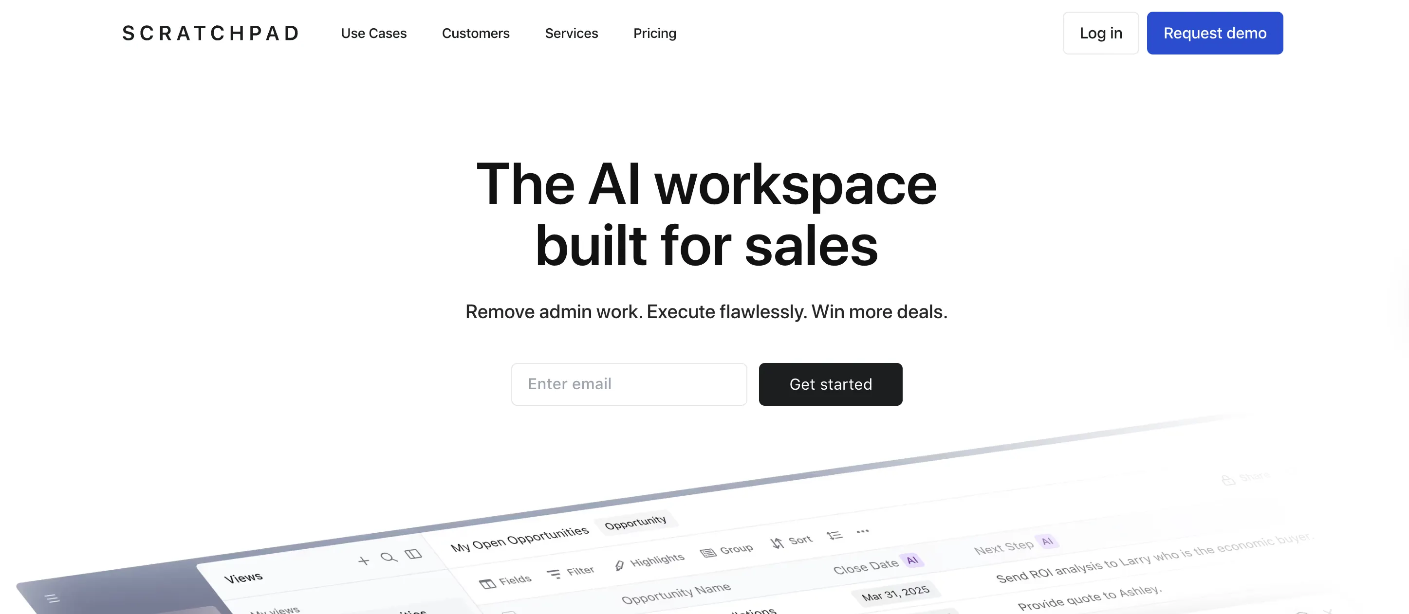 Scratchpad CRM automation and pipeline management platform