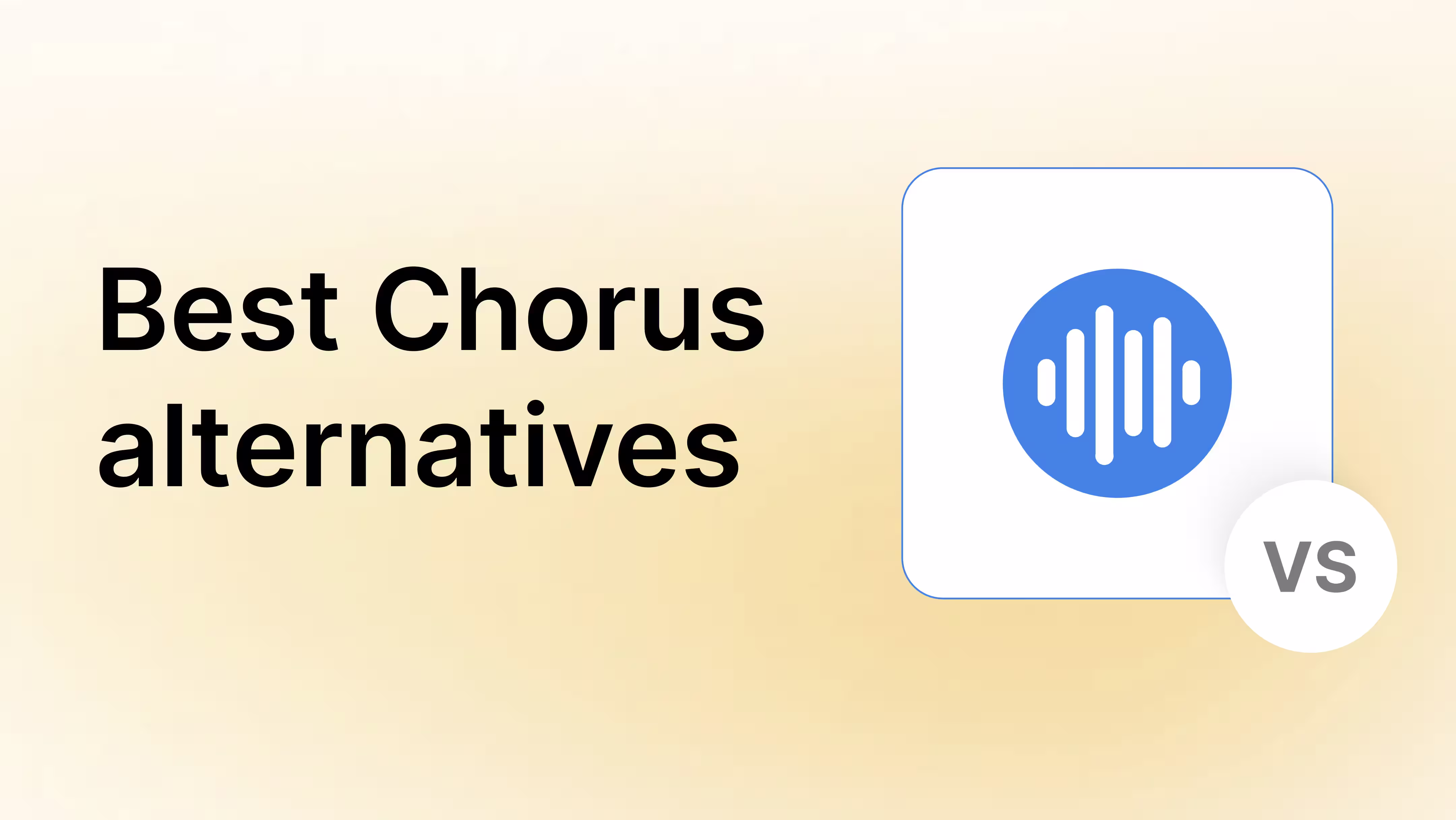 Chorus alternatives