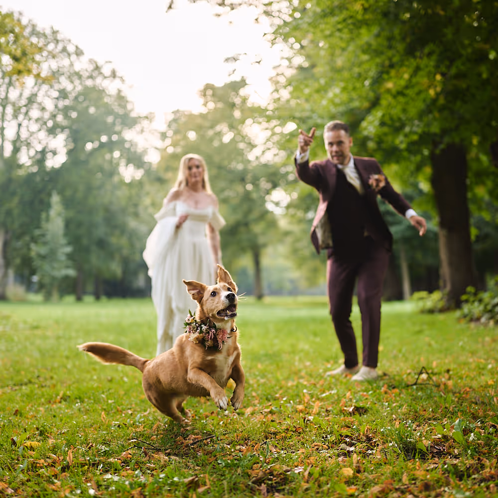 trouwfoto op het strand