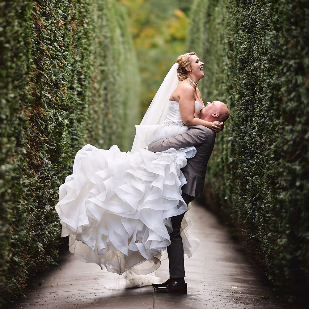 trouwfoto op het strand