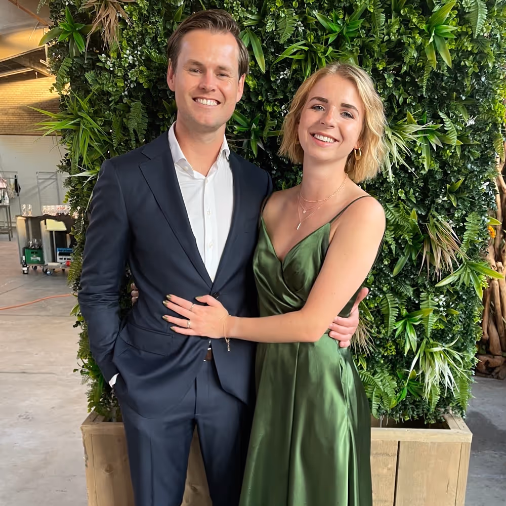 trouwfoto op het strand