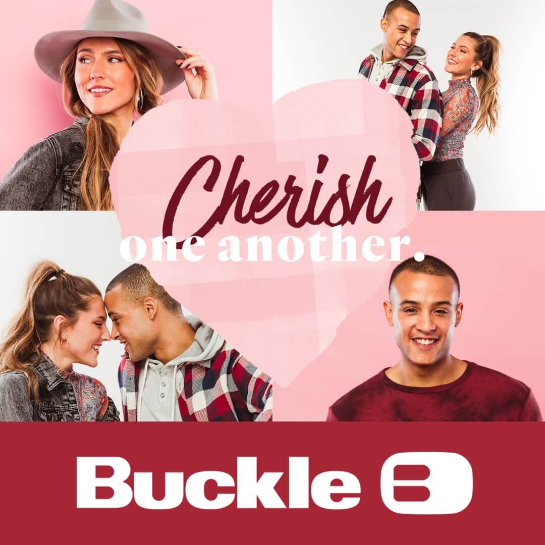 "Cherish one Another" written in a hear surrounded by photos of a young couple