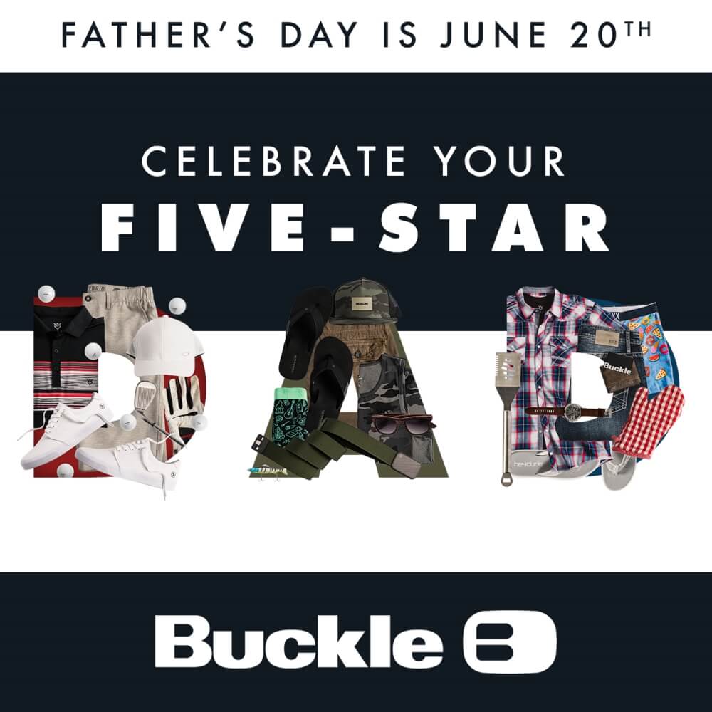Celebrate your five-star dad graphic