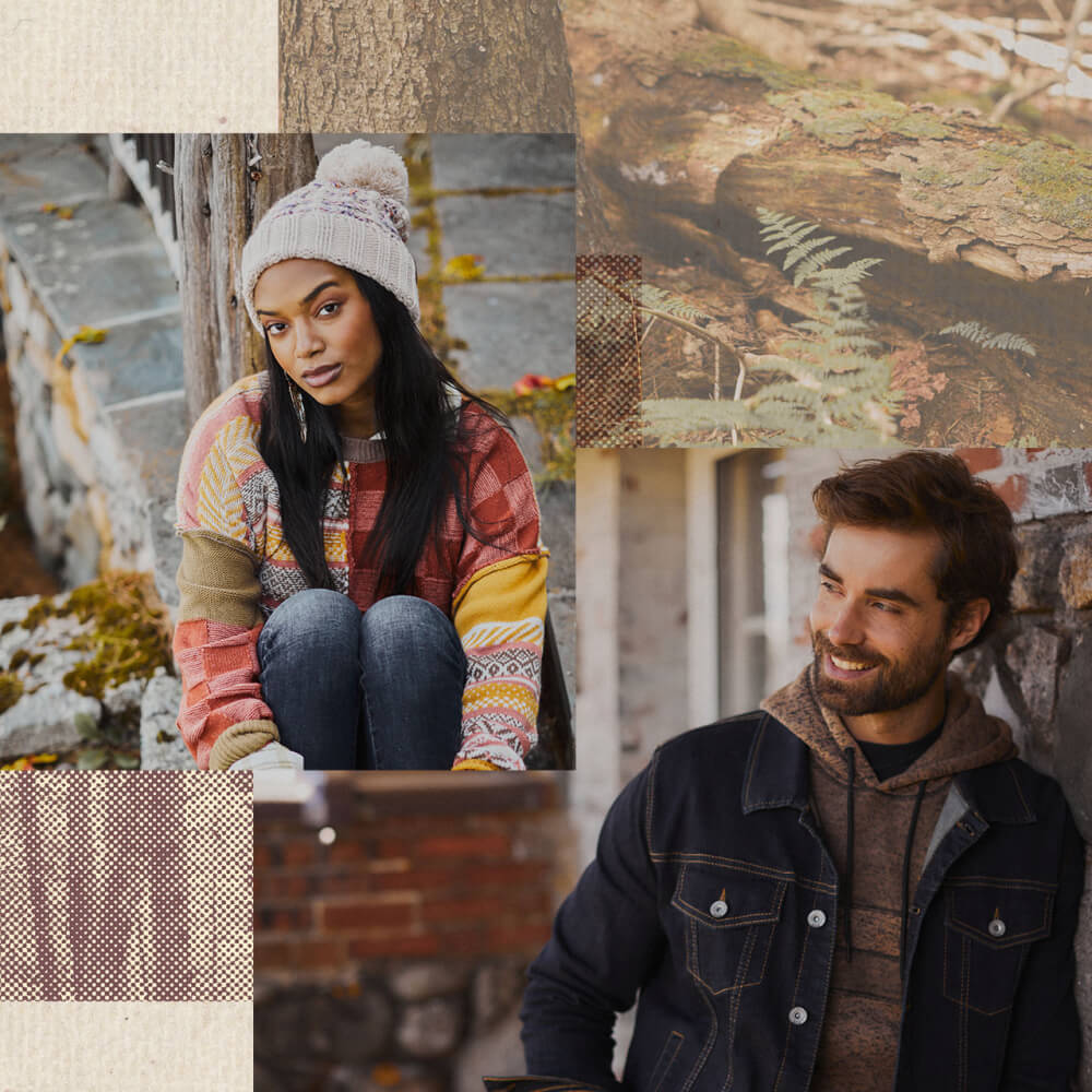 Models wearing Fall Buckle styles