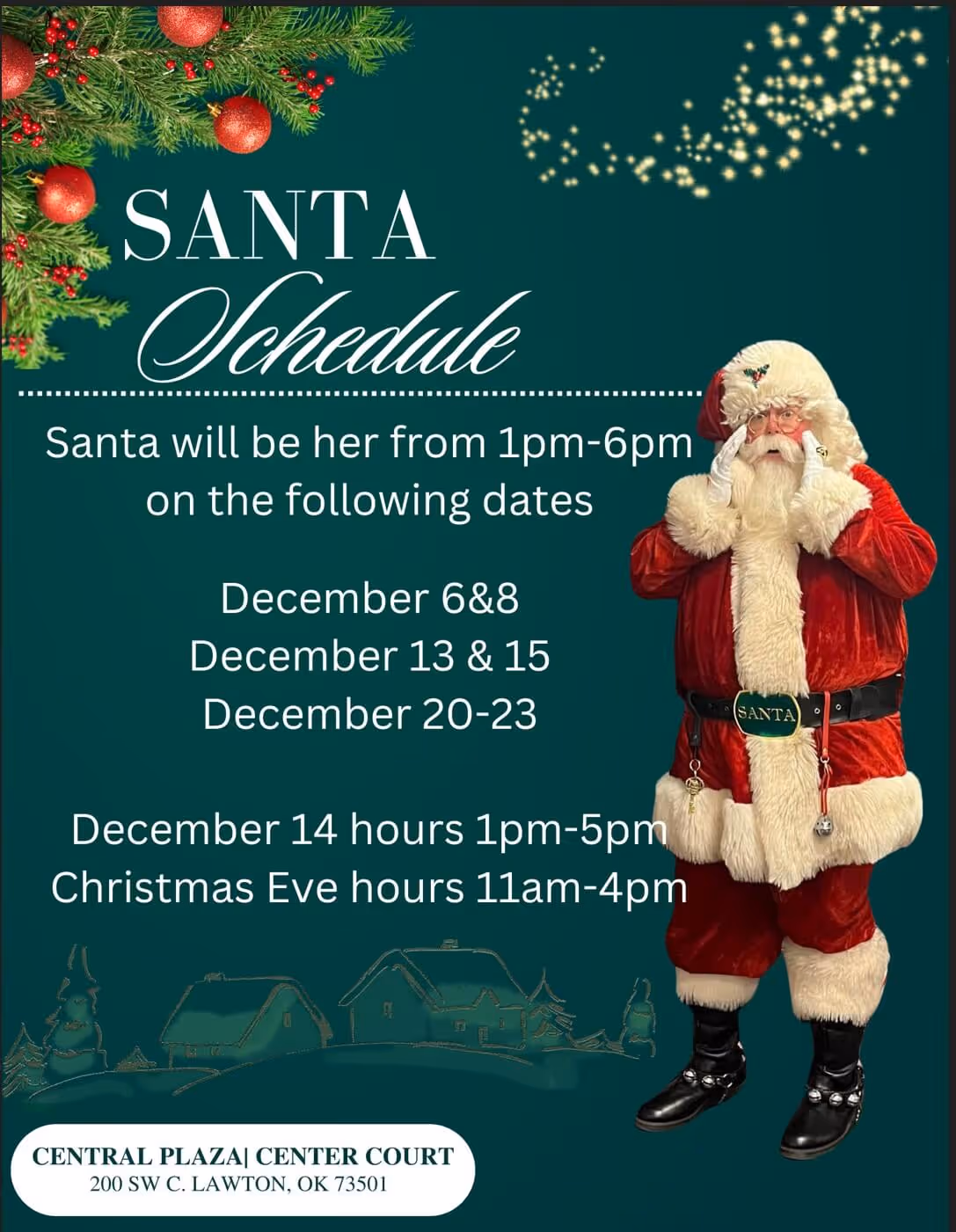 Santa's schedule image