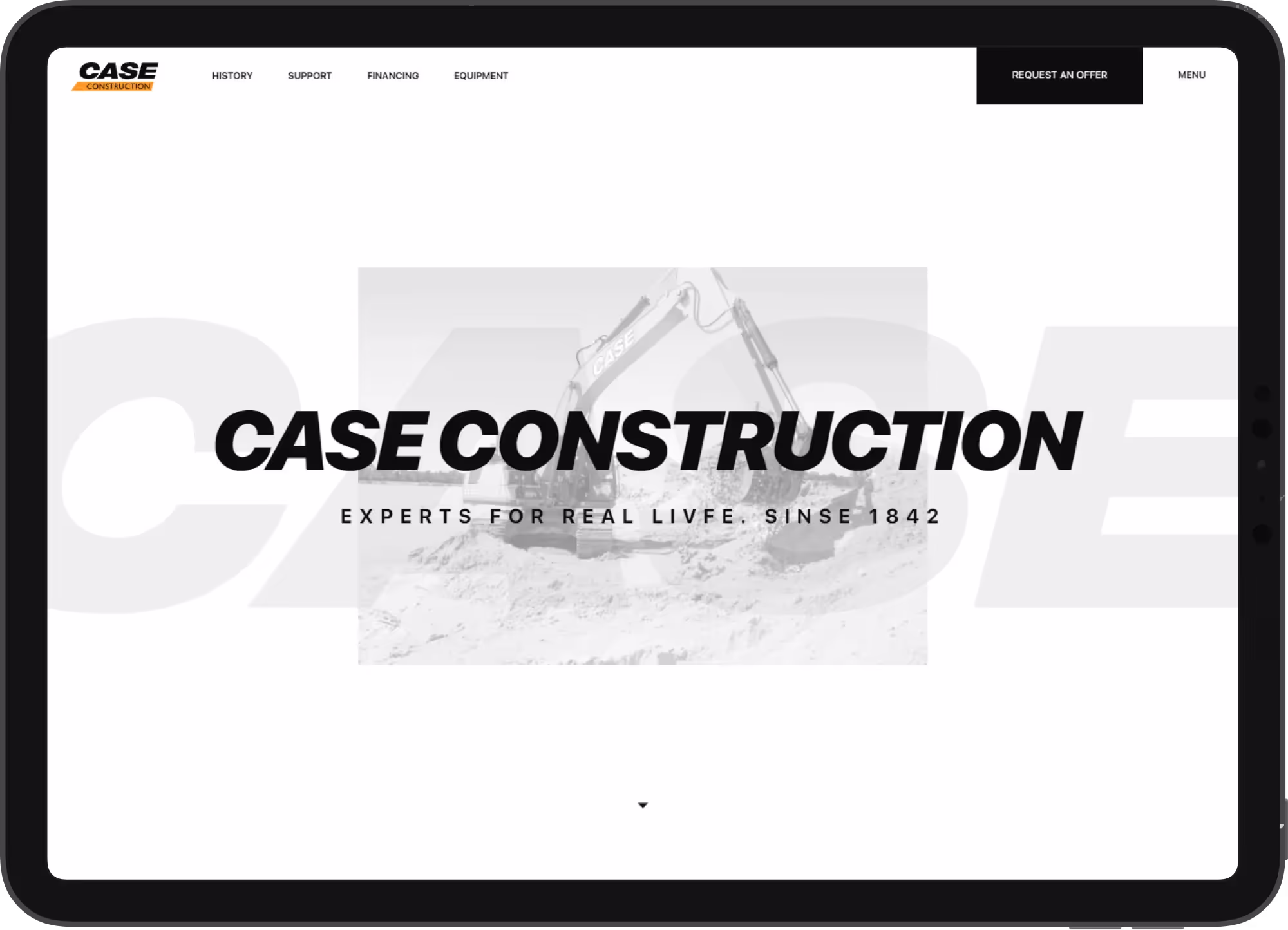 Дизайн и разработка сайта-каталога компании, которая производит крупногабаритную строительную технику, экскаваторы, бульдозеры, погрузчики и т.п. | Кейс дизайнера mdh.graphics