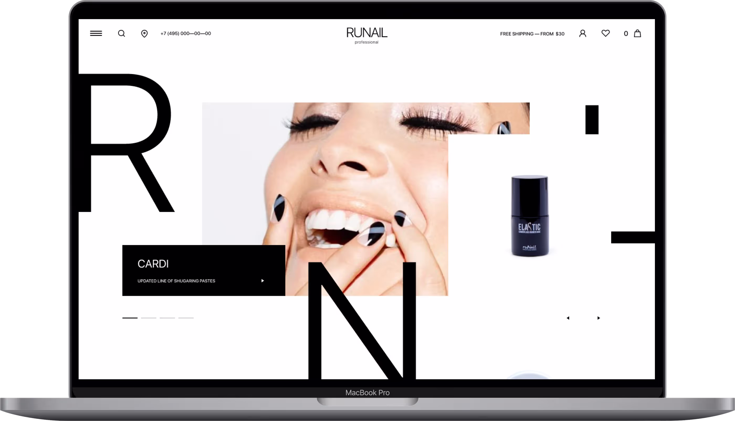 Дизайн интернет магазина компании по производству и реализации УФ-отверждаемых покрытий | Кейс дизайнера mdh.graphics