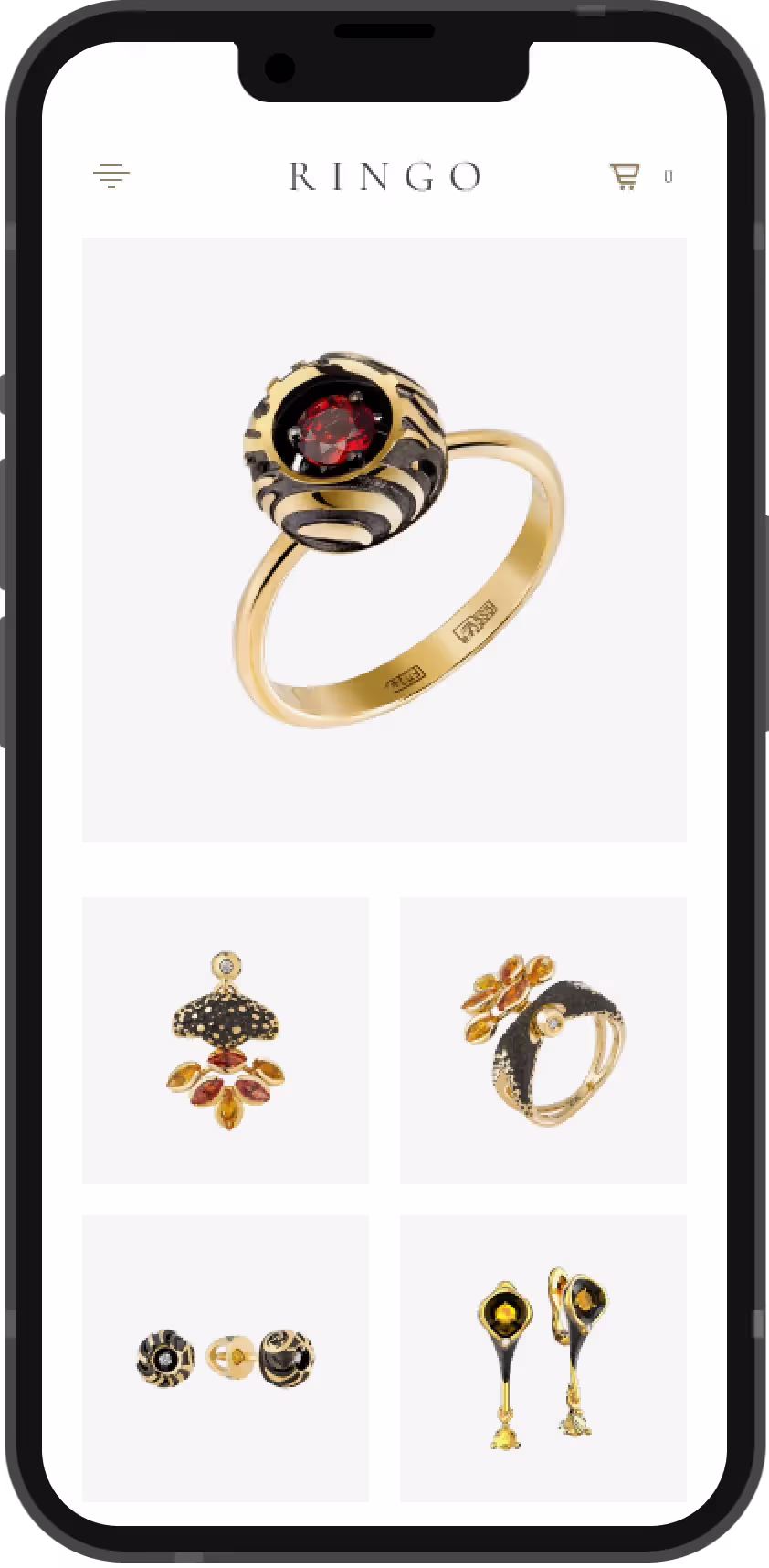 Дизайн интернет-магазина ювелирных изделий | Кейс дизайнера mdh.graphics