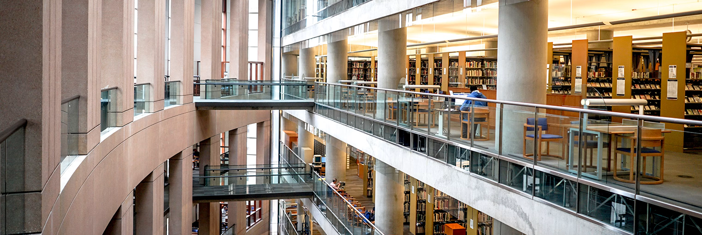 The atrium of a government building
