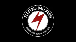 Electric Ballroom logo featuring a red lightning bolt inside a white circle with text 'Electric Ballroom Camden Town London Since 1936'.