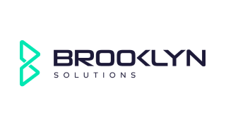 Brooklyn Solutions company logo with stylized B icon in teal next to black text.