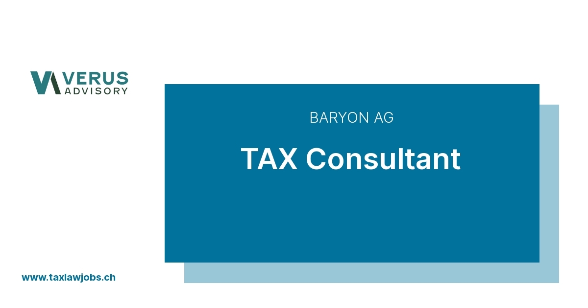 Baryon AG – Tax Consultant (80-100%)