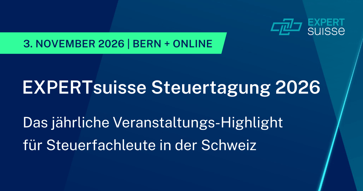 EXPERTsuisse Steuertagung | 3. November 2026