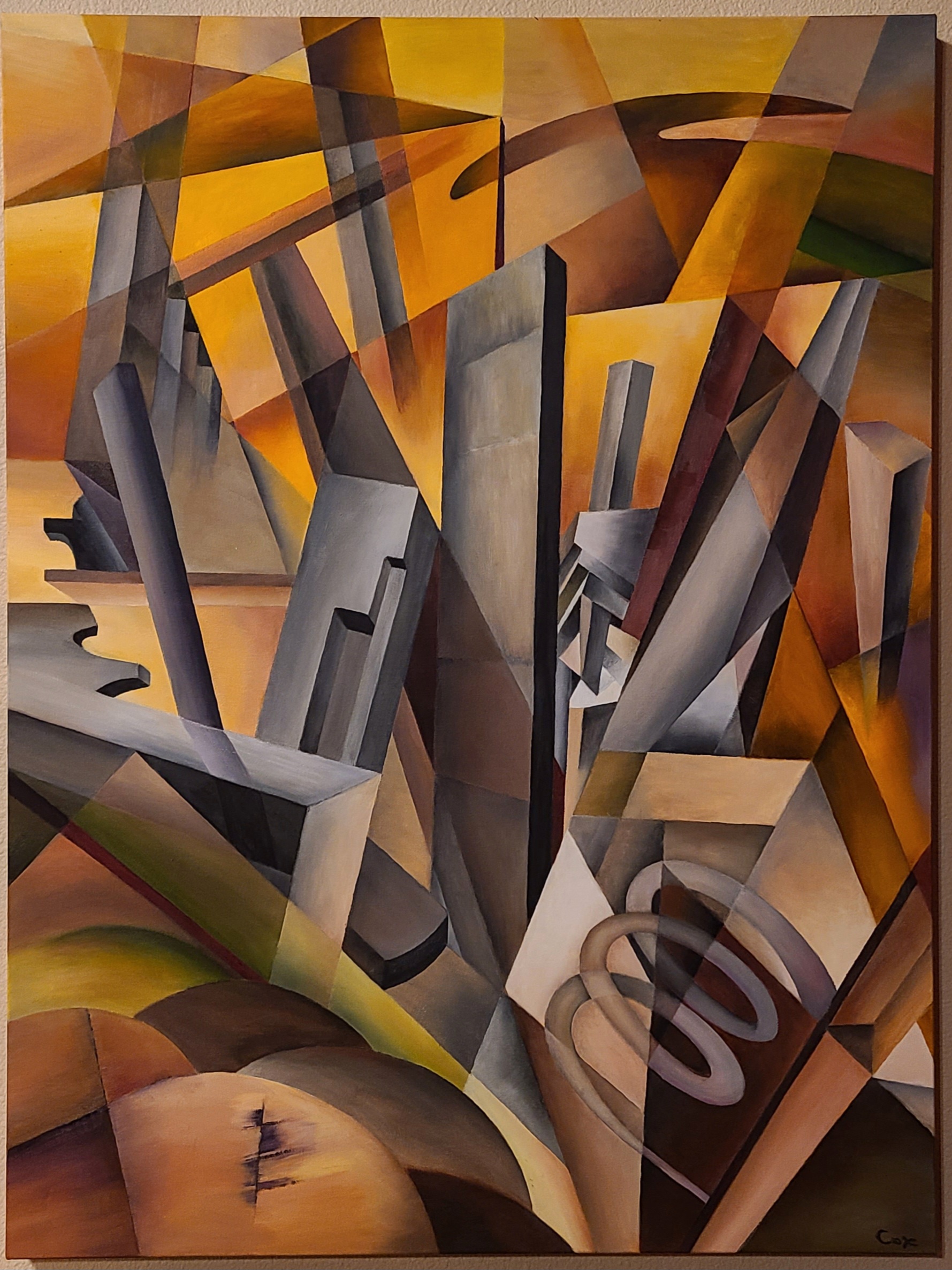 Oil on Canvas. Signed by artist Robert Cox.