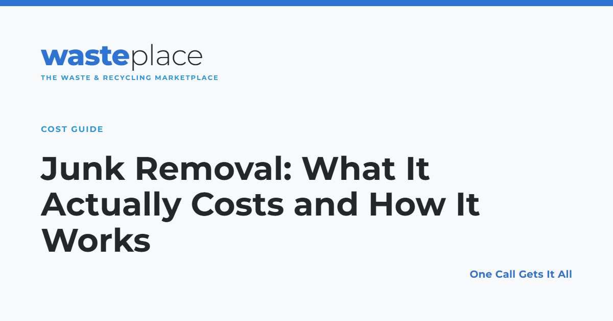 Junk Removal: What It Actually Costs and How It Works