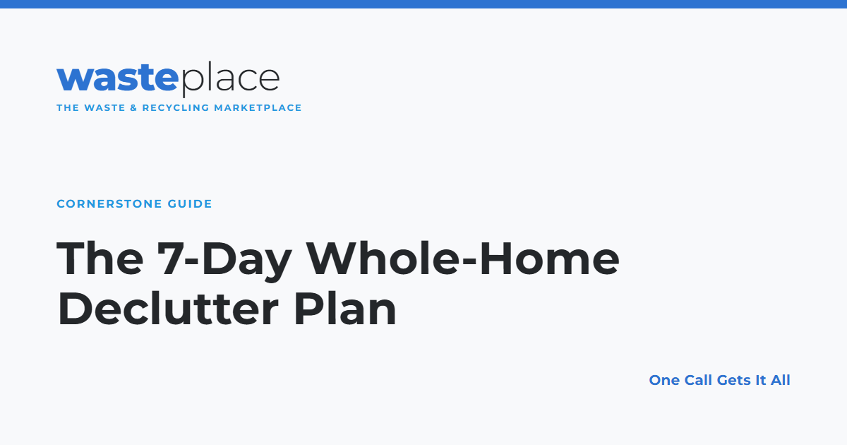 The 7-Day Whole-Home Declutter Plan