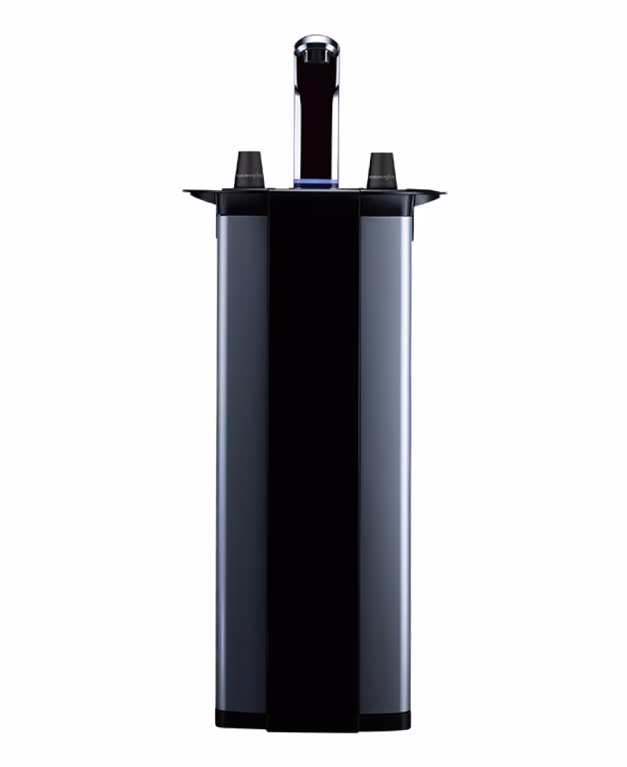 Borg & Overström B5 mains-fed water cooler in silver, front view