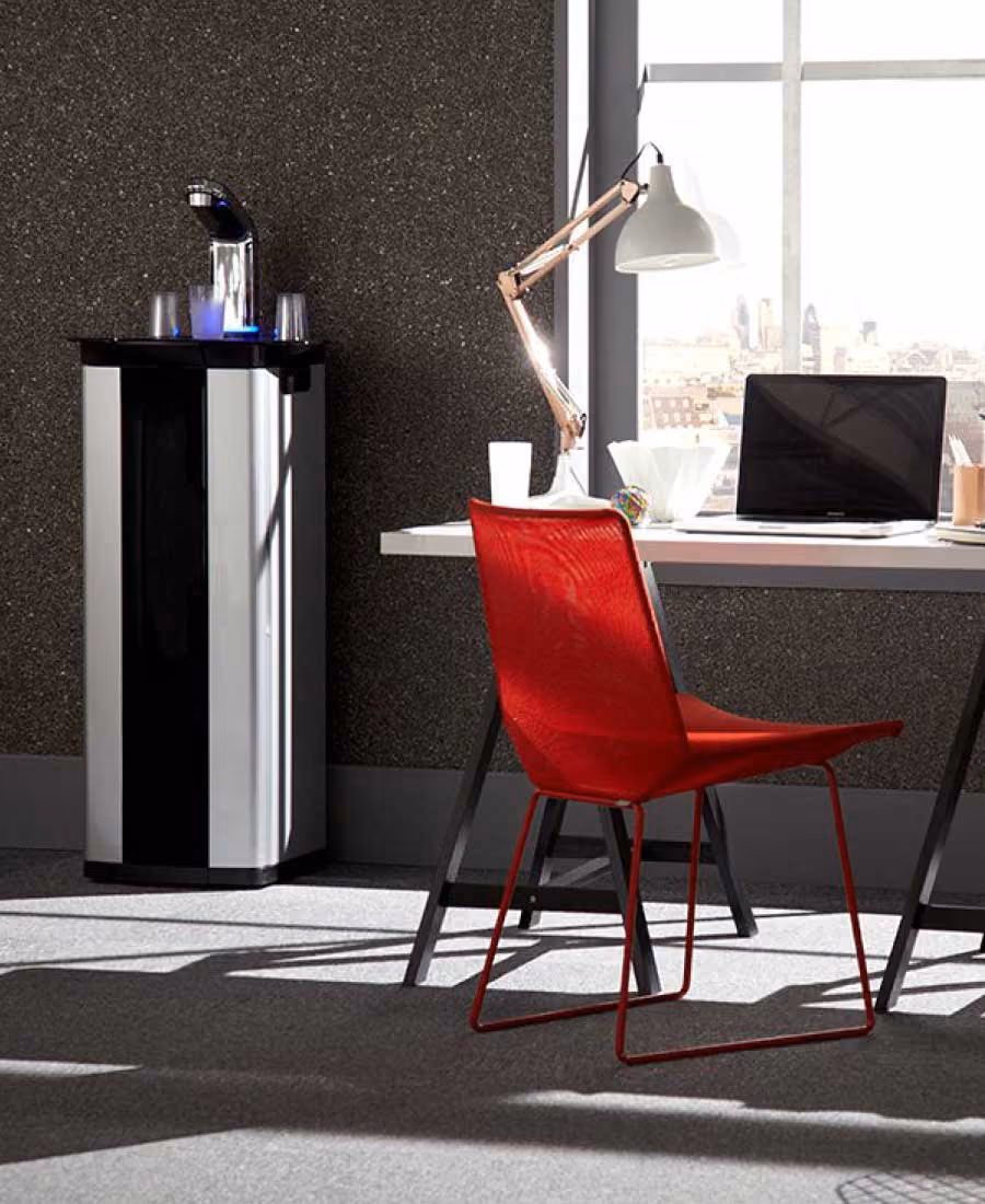 Borg & Overström B5 water cooler in silver in an office setting