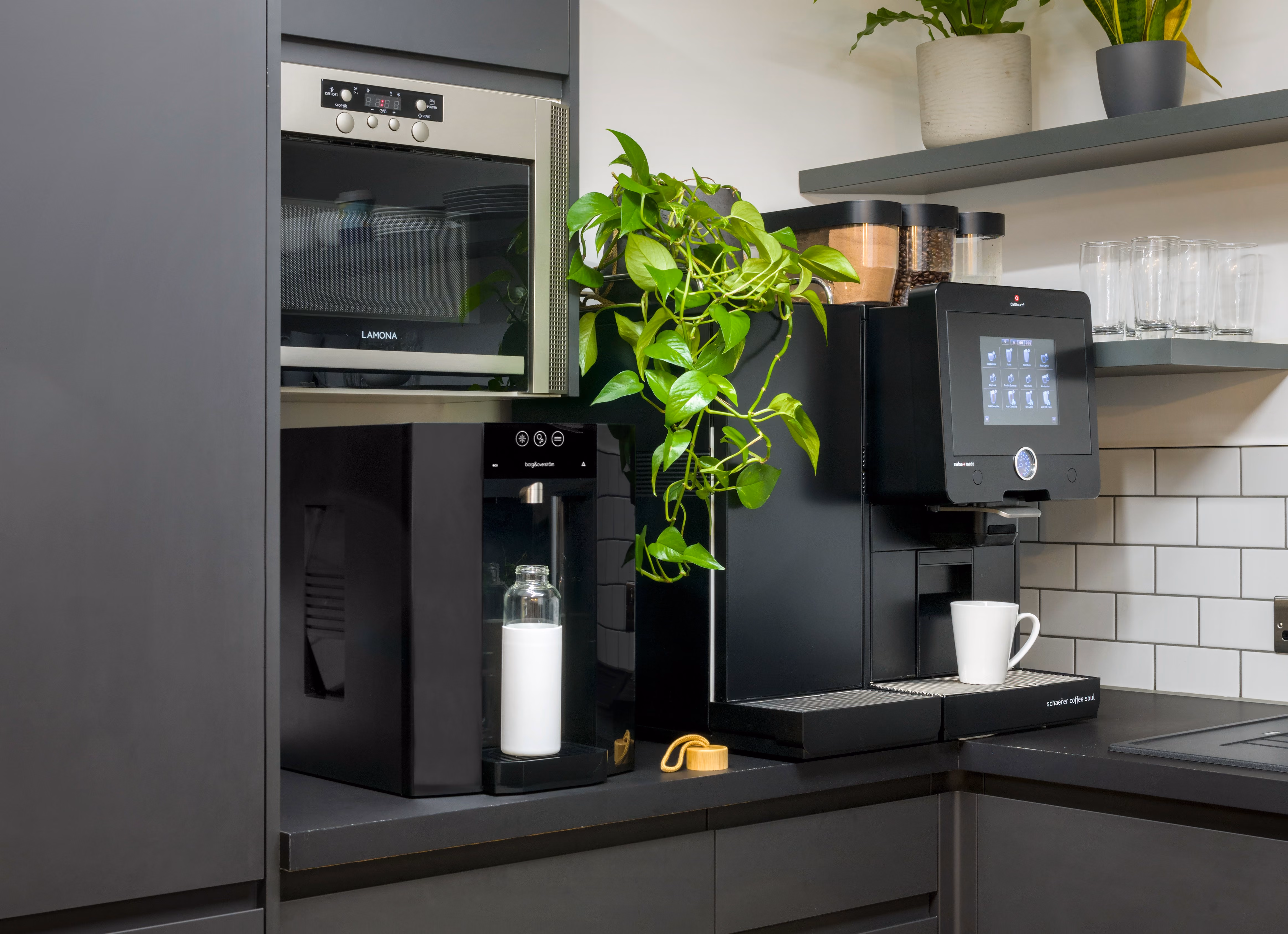 Borg & Overström E4 water dispenser in a workplace setting