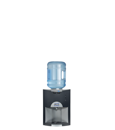 AA First ArcticStar 55 tabletop bottle-fed water cooler, ambient and chilled