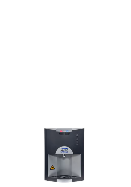 AA First ArcticStar 55 tabletop mains-fed water cooler, hot and chilled