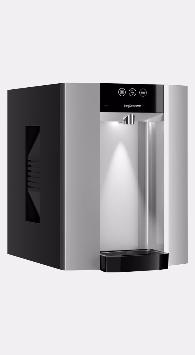 Borg & Overström E6 water dispenser in silver