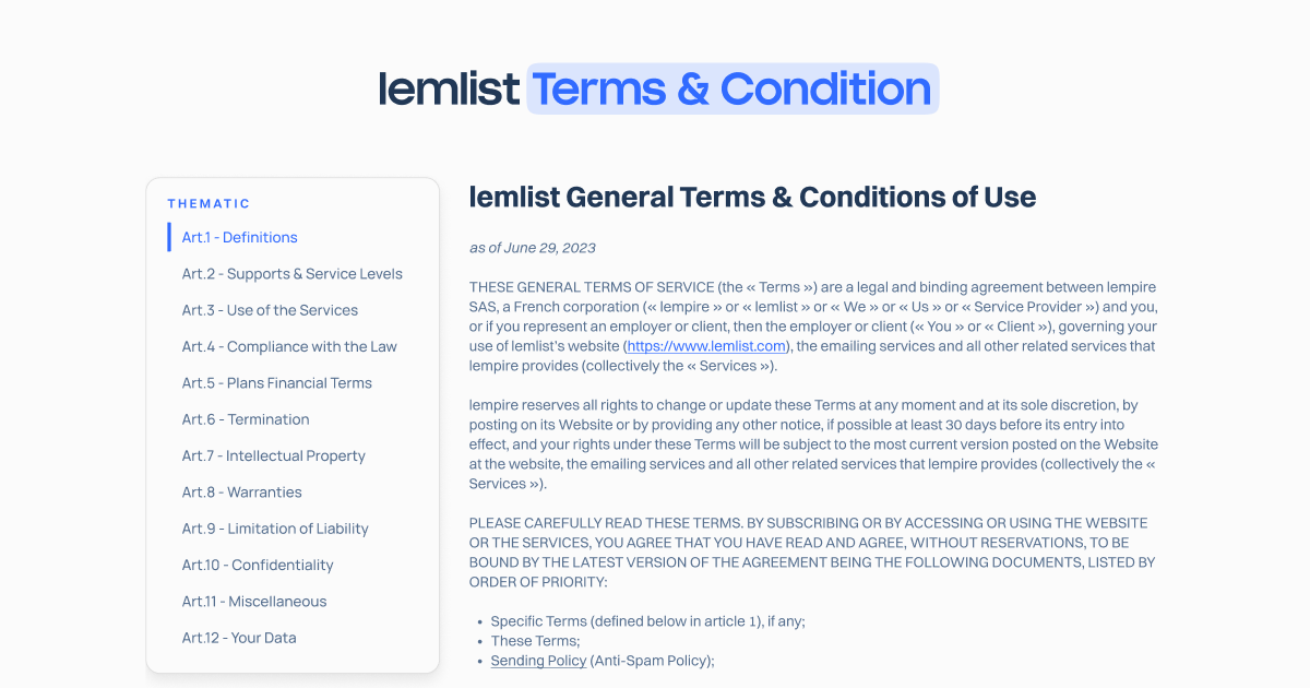 Terms & Conditions
