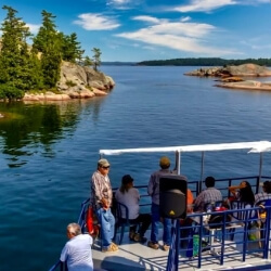 Benjamin Islands viewed by boat passengers.