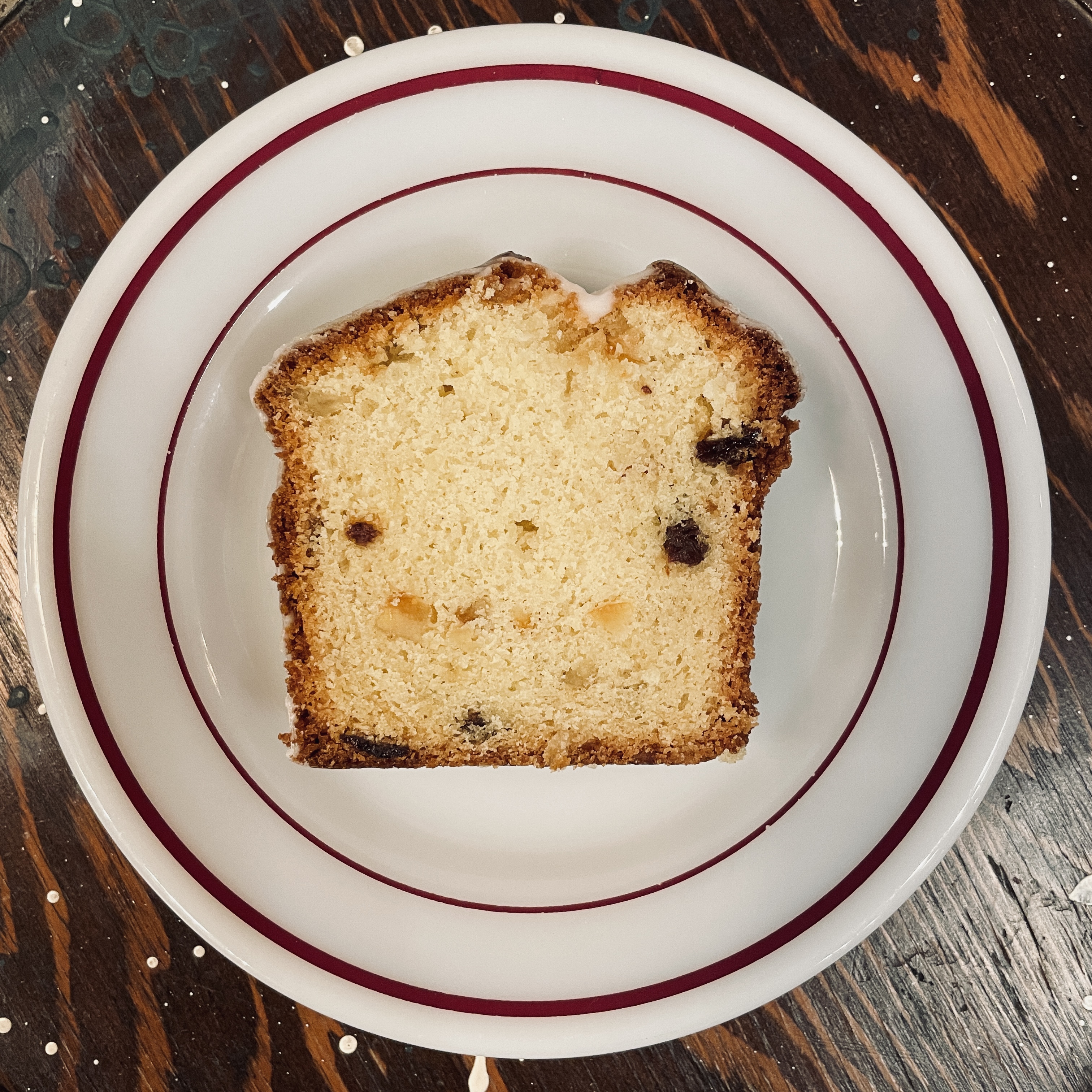 ラムレーズンオレンジピールケーキ　