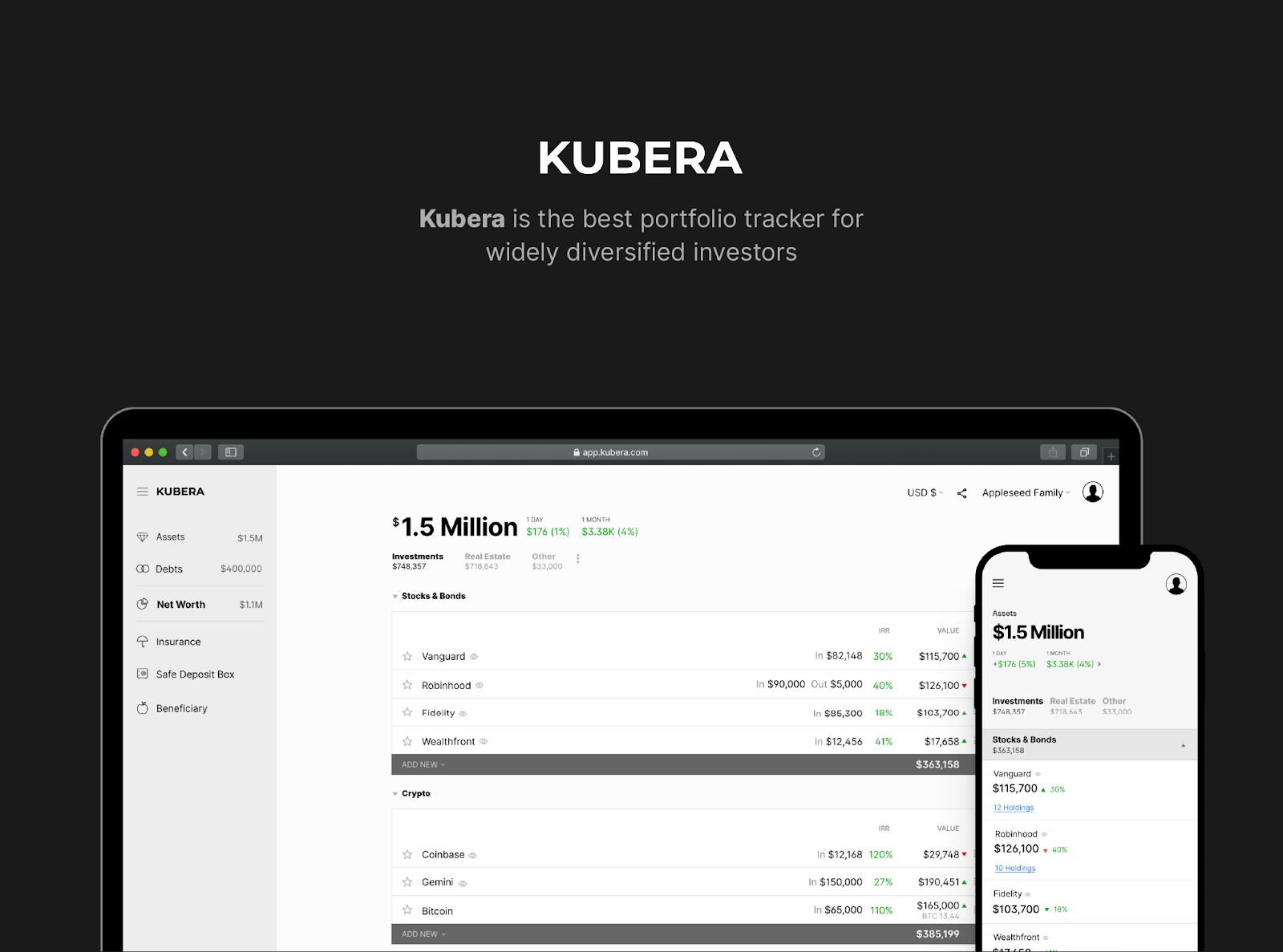 Kubera Portfolio Tracker