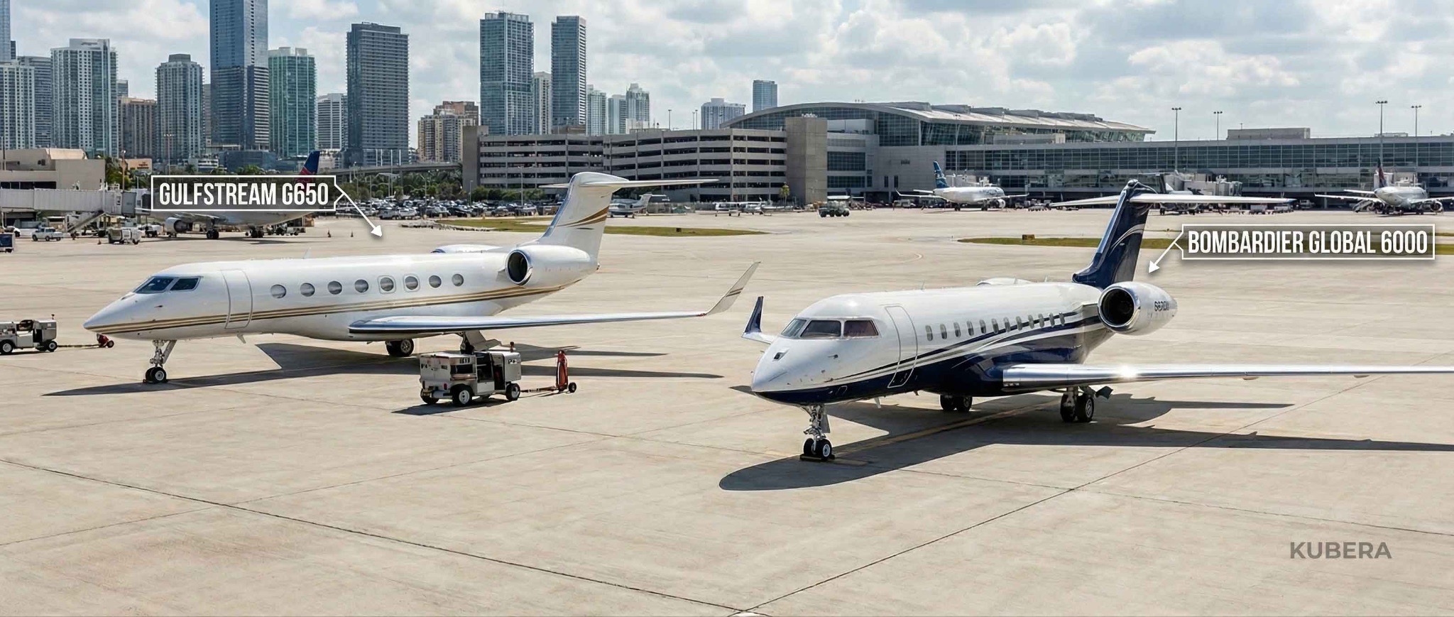 Gulfstream-G650-&-Bombardier-Global-6000