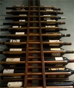 The original waterfall wine rack designed by Joseph Kline