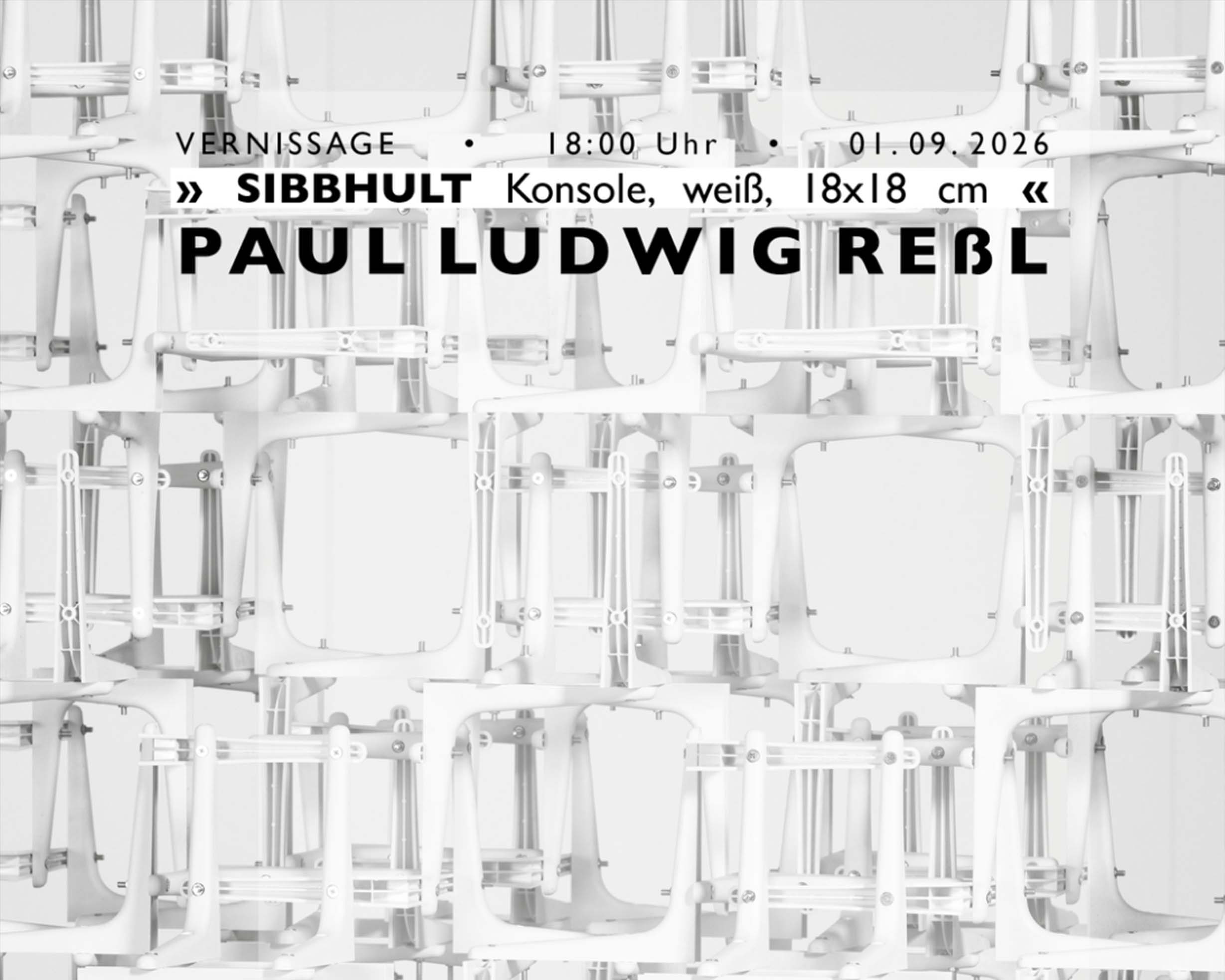 » SIBBHULT Konsole, weiß, 18x18 cm «  Paul Ludwig Ressl 