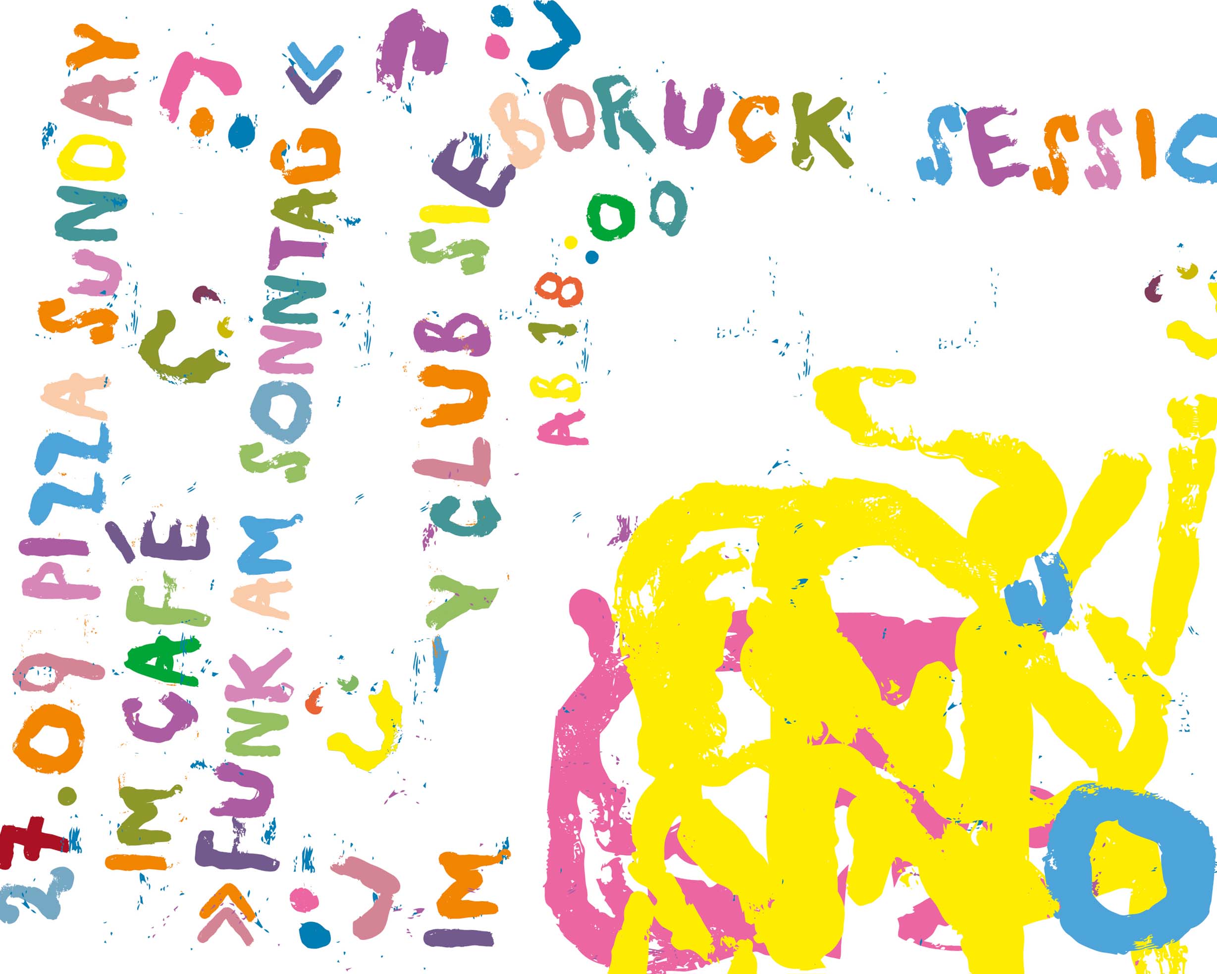 Siebdruck Session und Funk am Sonntag