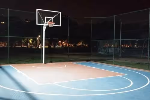 gymnasium basketball hoop