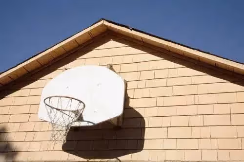 roof mounted basketball hoop installation