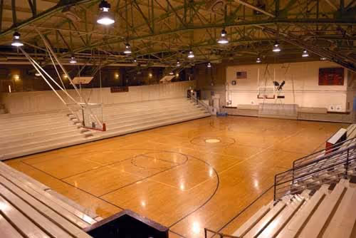 gymnasium basketball goals