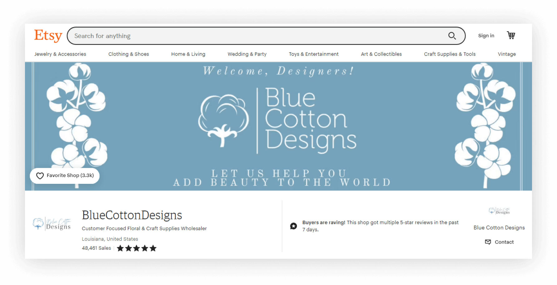 Blue Cotton Designs
