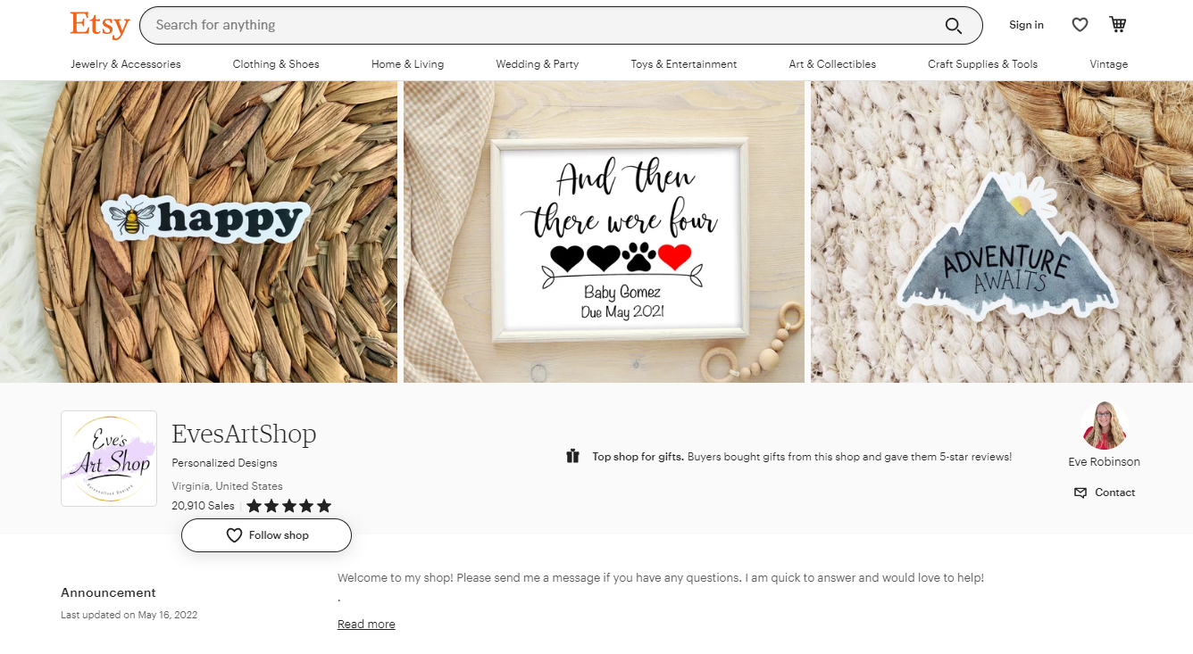 EvesArtShop