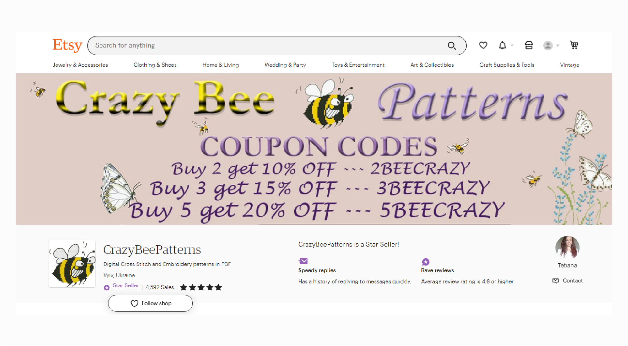 CrazyBeePatterns