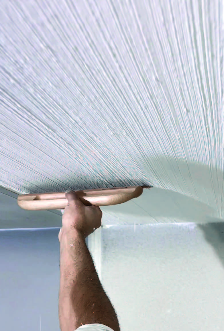 BASWA Acoustical Plaster Brushed Texture Custom FInish