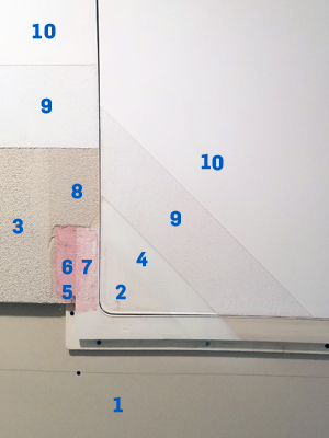 Installation of access panel in acoustical plaster